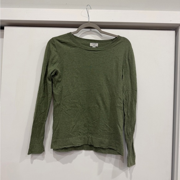 J. Crew Sweaters - J. Crew Teddie Crewneck Sweater in Olive